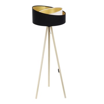 Staande lamp GALAXY 1xE27/60W/230V zwart/beige
