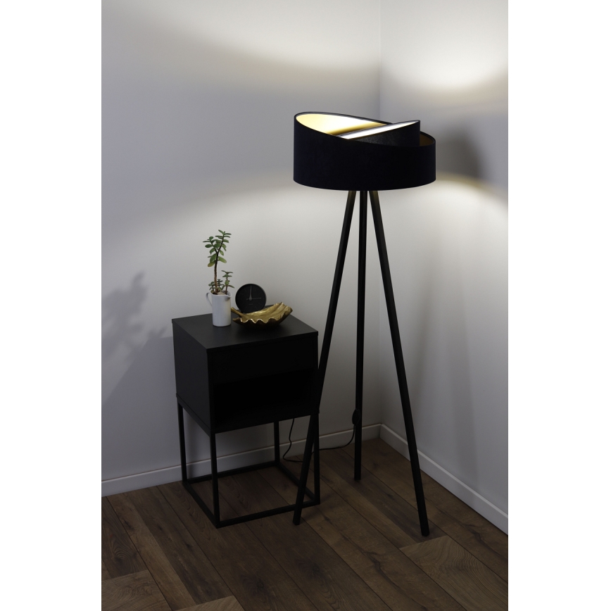 Staande lamp GALAXY 1xE27/60W/230V zwart/wenge