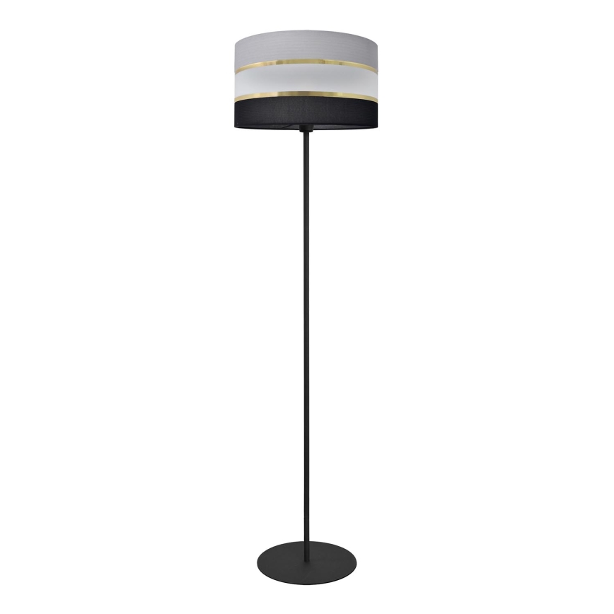 Staande Lamp HELEN 1xE27/15W/230V zwart/grijs/gouden