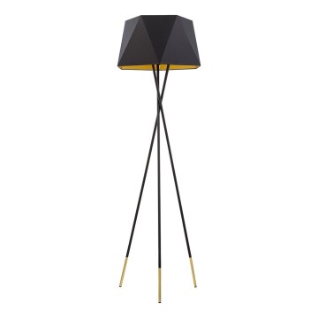 Staande Lamp IVO 1xE27/25W/230V zwart/goud