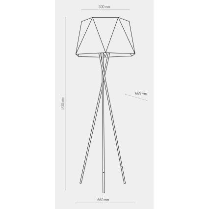 Staande Lamp IVO 1xE27/25W/230V zwart/goud