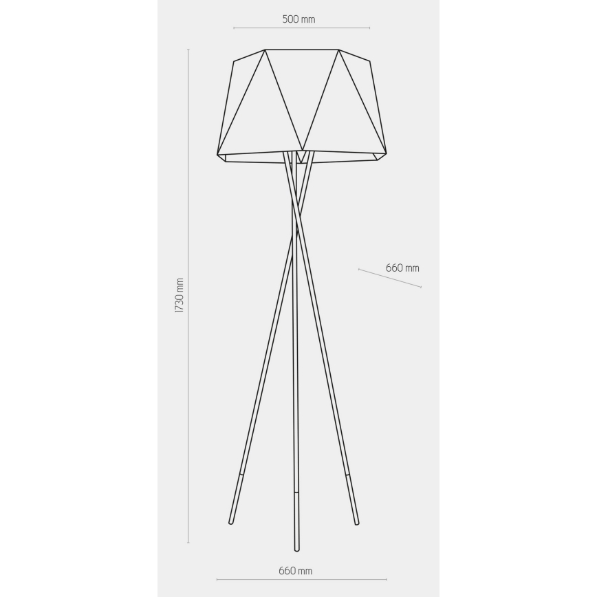 Staande Lamp IVO 1xE27/25W/230V zwart/goud
