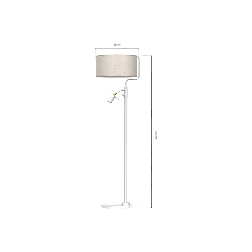 Staande Lamp LINO 1xE27/40W/230V + 1xGU10-MR11/7W