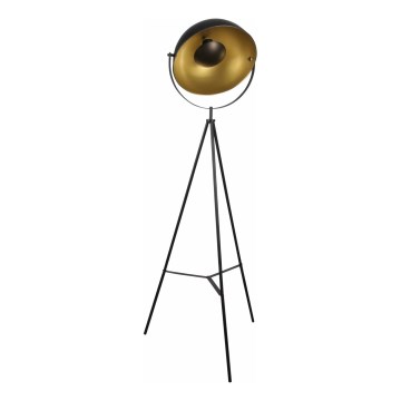 Staande Lamp MATYLDA 1xE27/20W/230V zwart/goud