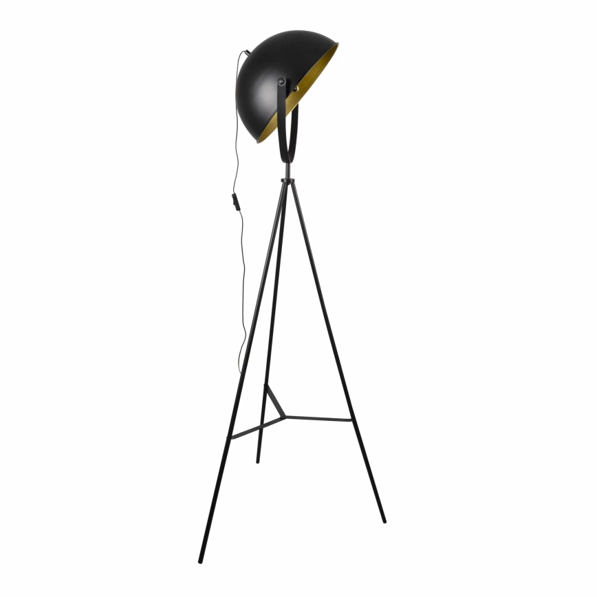 Staande Lamp MATYLDA 1xE27/20W/230V zwart/goud