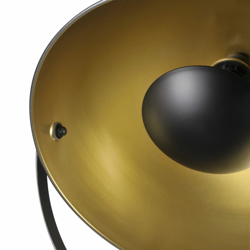 Staande Lamp MATYLDA 1xE27/20W/230V zwart/goud