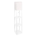 Staande lamp met planken 1xE27/60W/230V wit