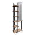 Staande lamp met planken MODA DOR 1xE27/40W/230V zwart/bruin