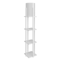 Staande lamp met planken NORA 1xE27/40W/230V wit