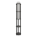 Staande lamp met planken NOTO 1xE27/40W/230V zwart
