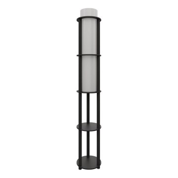 Staande lamp met planken NOTO 1xE27/40W/230V zwart