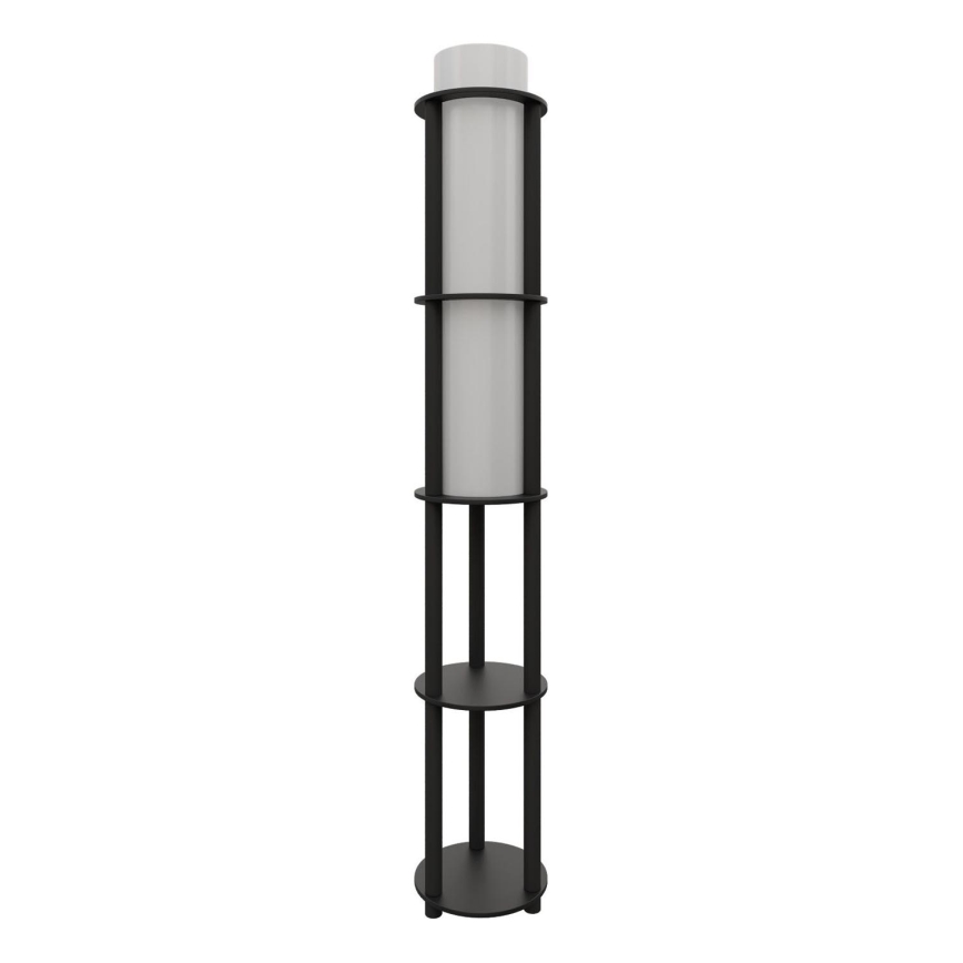 Staande lamp met planken NOTO 1xE27/40W/230V zwart