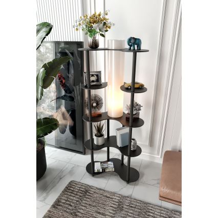Staande lamp met planken NOTO 1xE27/40W/230V zwart