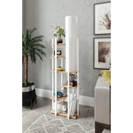 Staande lamp met planken VOGUE 1xE27/40W/230V 160 cm wit