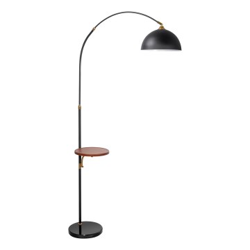 Staande Lamp met tafel 1xE27/60W/230V zwart