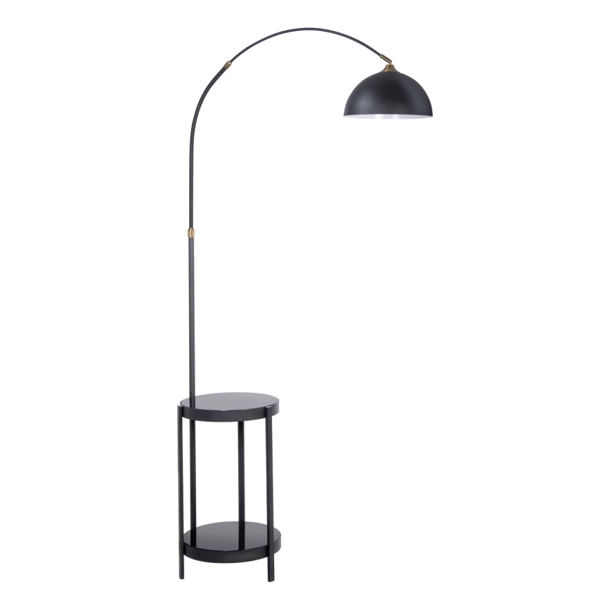 Staande Lamp met tafel 1xE27/60W/230V zwart