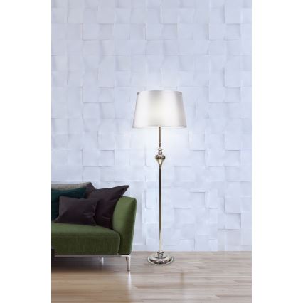Staande lamp PRIMA 1xE27/60W/230V zilver/glanzend chroom