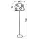 Staande lamp ROSA 3xE14/40W/230V wit