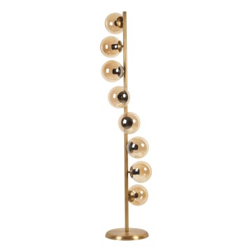 Staande Lamp SIMAY 8xE27/40W/230V goud