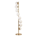 Staande Lamp SIMAY 8xE27/40W/230V goud/wit