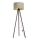 Staande Lamp STANDART 1xE27/60W/230V beige/bruin