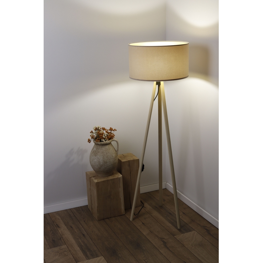 Staande Lamp STANDART 1xE27/60W/230V beige