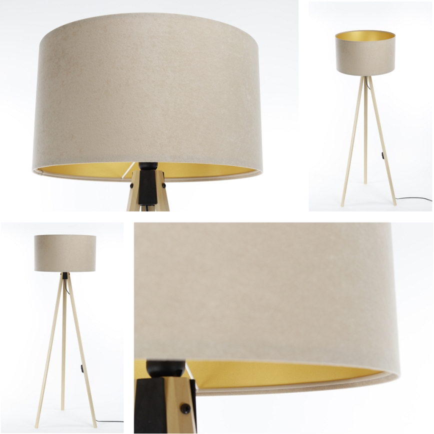 Staande Lamp STANDART 1xE27/60W/230V beige