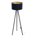Staande lamp STANDART 1xE27/60W/230V blauw/wenge