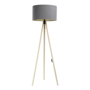 Staande Lamp STANDART 1xE27/60W/230V grijs/beige