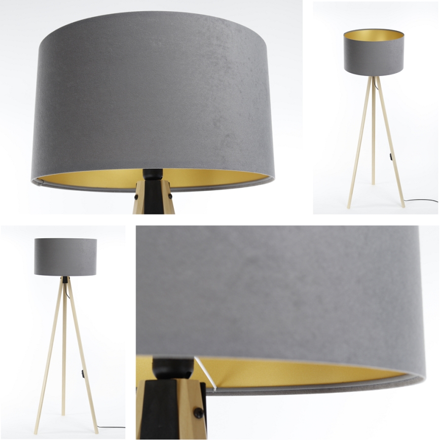 Staande Lamp STANDART 1xE27/60W/230V grijs/beige
