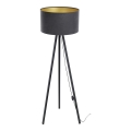 Staande lamp STANDART 1xE27/60W/230V grijs/wenge