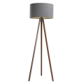 Staande lamp STANDART 1xE27/60W/230V grijs/wenge
