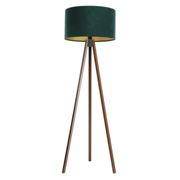 Staande lamp STANDART 1xE27/60W/230V groen/wengé
