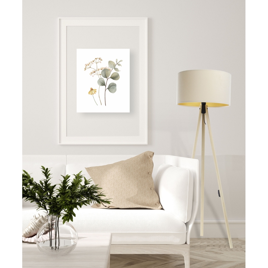 Staande Lamp STANDART 1xE27/60W/230V romig/beige