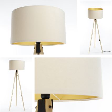 Staande Lamp STANDART 1xE27/60W/230V romig/beige