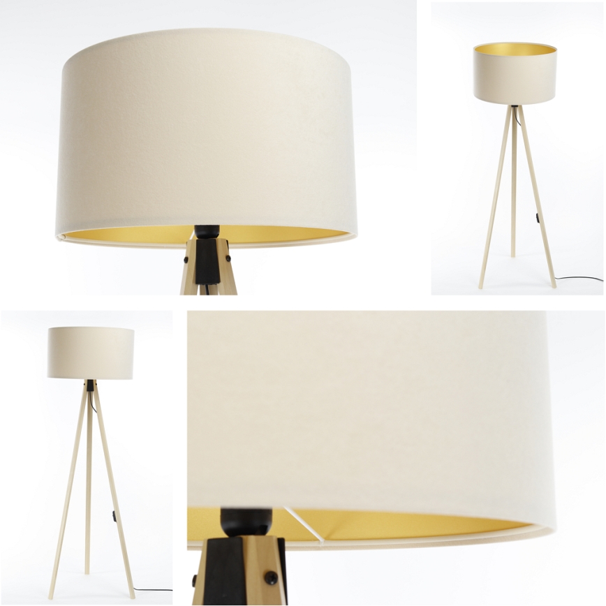 Staande Lamp STANDART 1xE27/60W/230V romig/beige