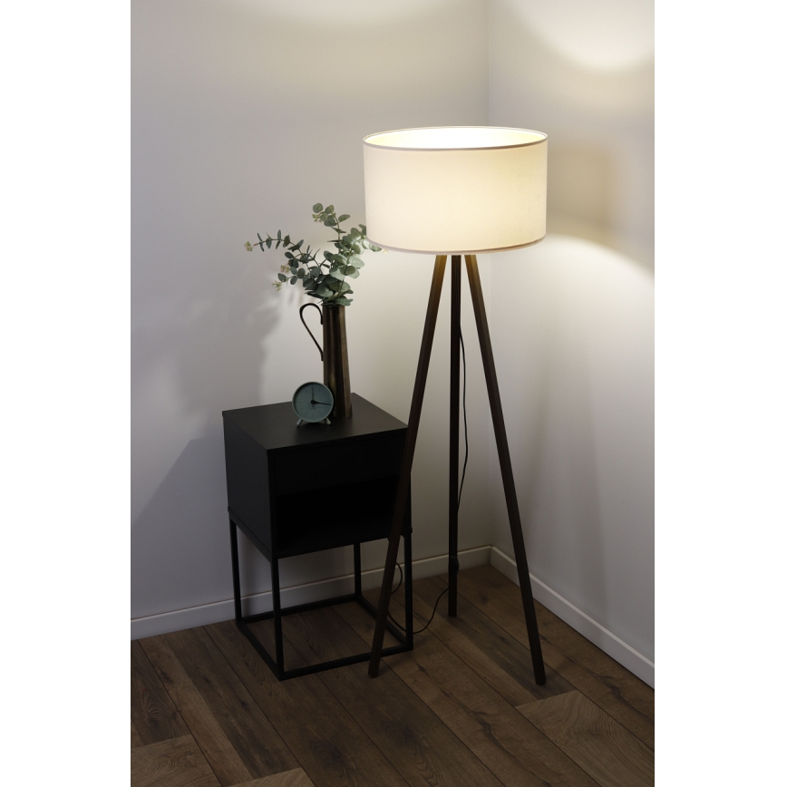 Staande Lamp STANDART 1xE27/60W/230V romig/zwart