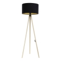 Staande Lamp STANDART 1xE27/60W/230V zwart/beige