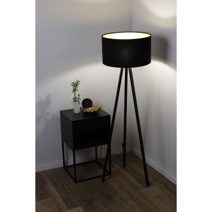 Staande lamp STANDART 1xE27/60W/230V zwart/wenge