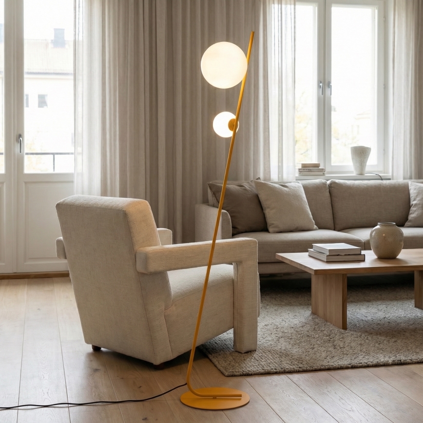 Staande lamp TATU 2xG9/8W/230V oranje