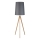 Staande Lamp WALZ 1xE27/25W/230V grijs/hout