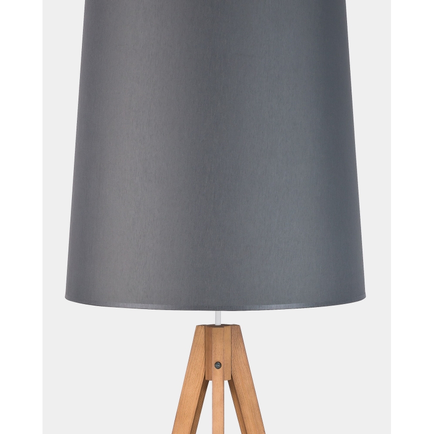 Staande Lamp WALZ 1xE27/25W/230V grijs/hout