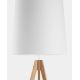 Staande Lamp WALZ 1xE27/25W/230V wit/hout