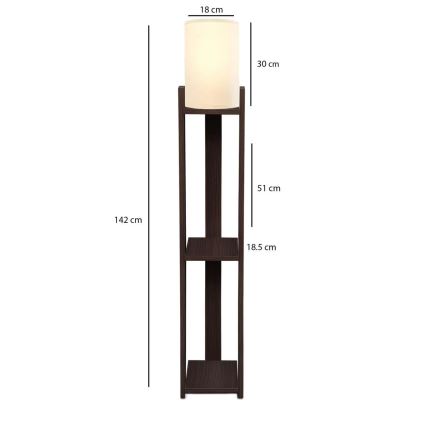 STAANDE LAMPA AYD 1xE27/40W/230V bruin/crème