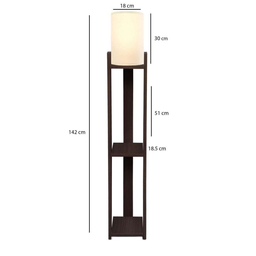 STAANDE LAMPA AYD 1xE27/40W/230V bruin/crème