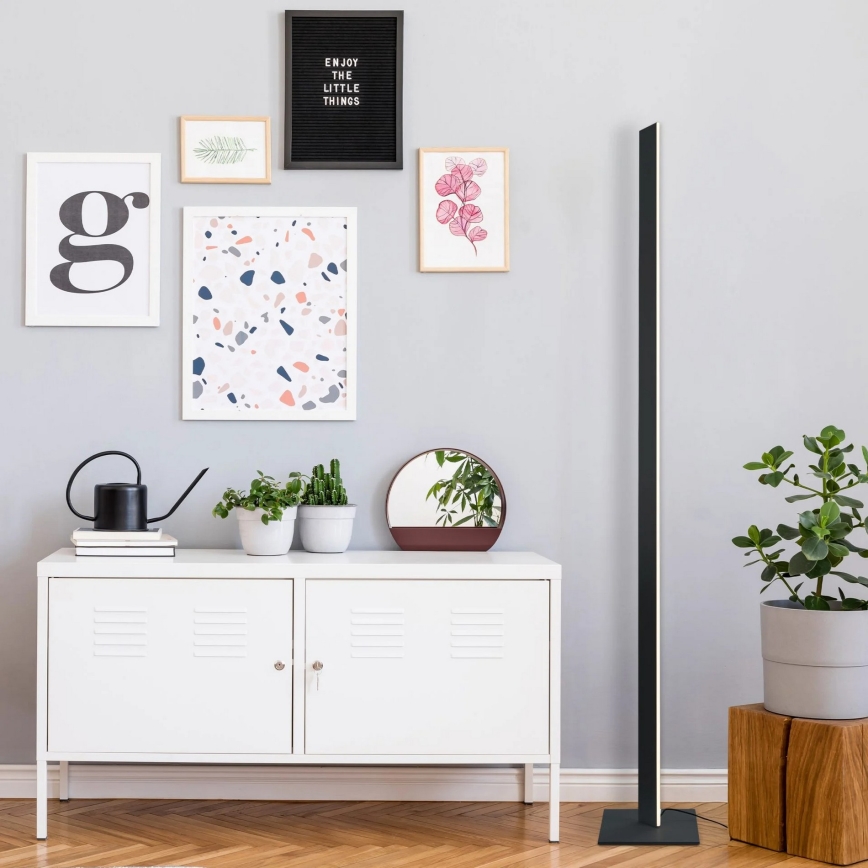 Staande LED-lamp BERNADETTA LED/28W/230V 4000K zwart