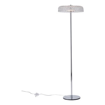 Staande LED Lamp LED/10W/230V 3000K glanzend chroom