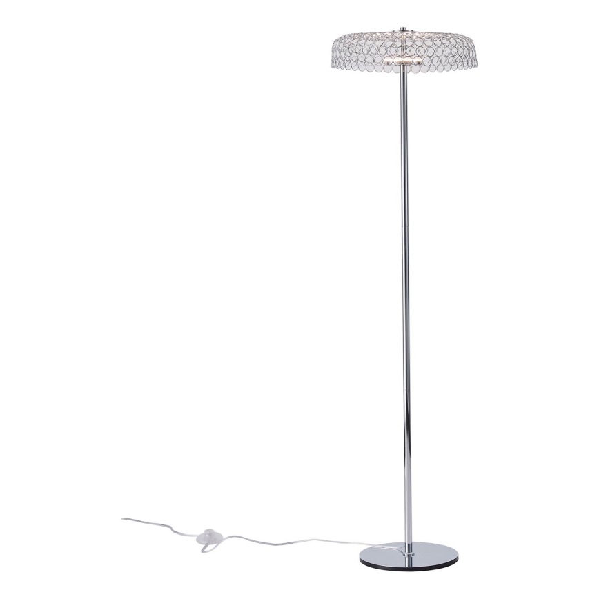 Staande LED Lamp LED/10W/230V 3000K glanzend chroom