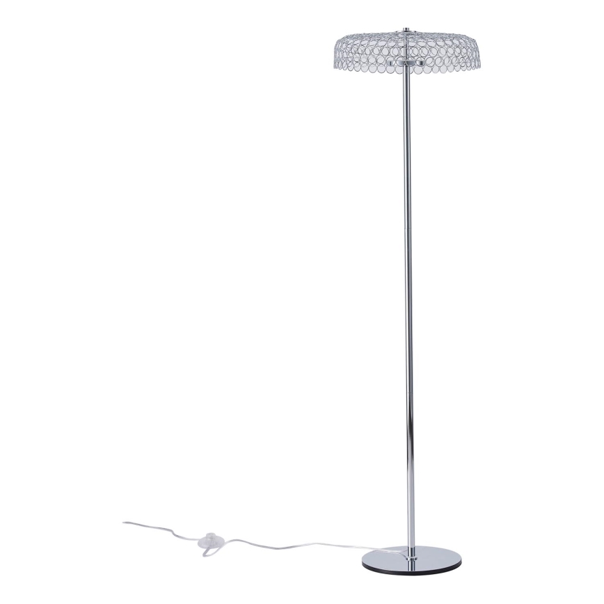 Staande LED Lamp LED/10W/230V 3000K glanzend chroom