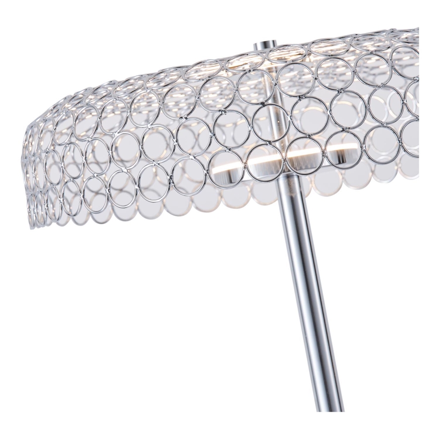 Staande LED Lamp LED/10W/230V 3000K glanzend chroom